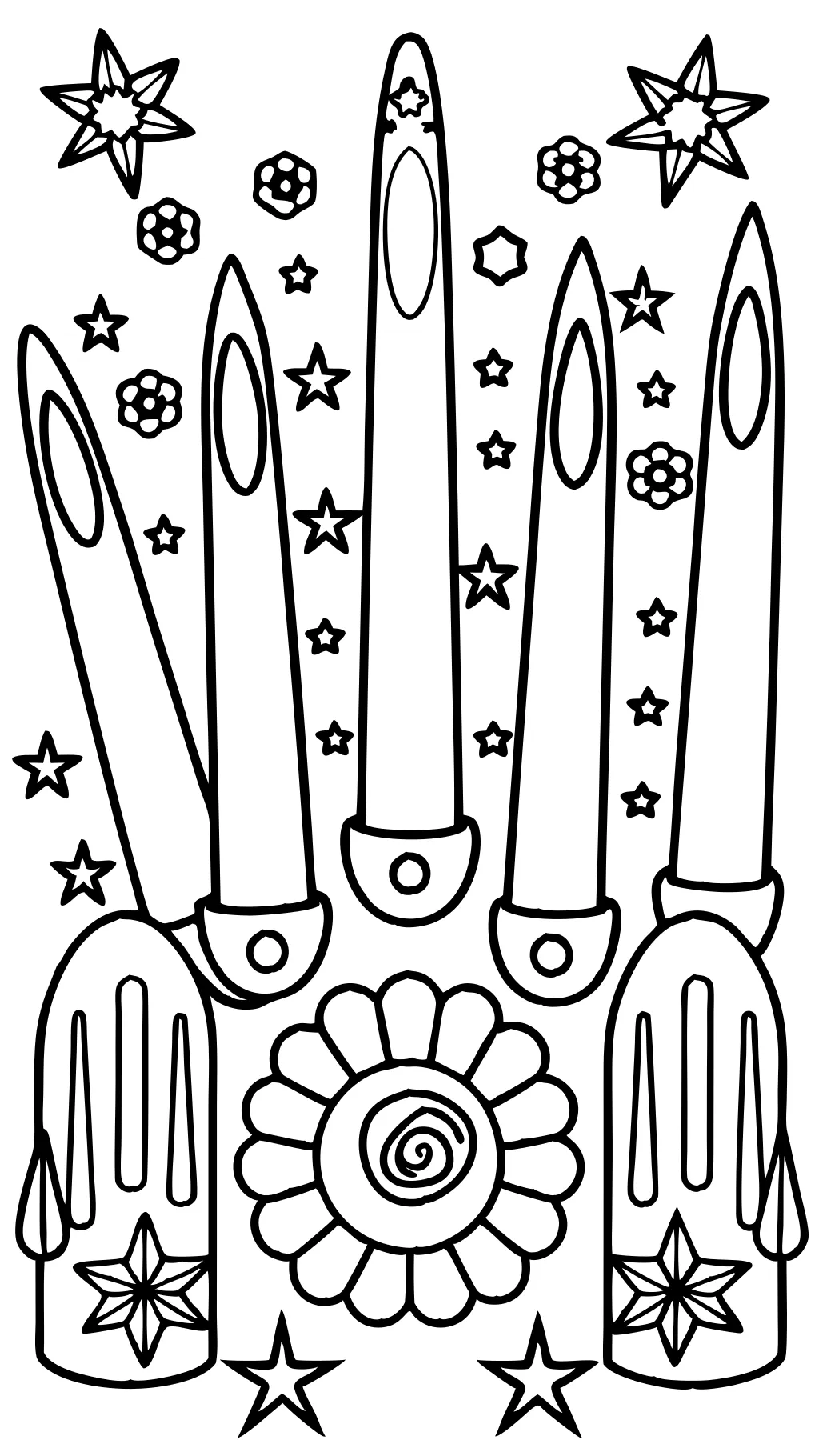 fingernails coloring pages